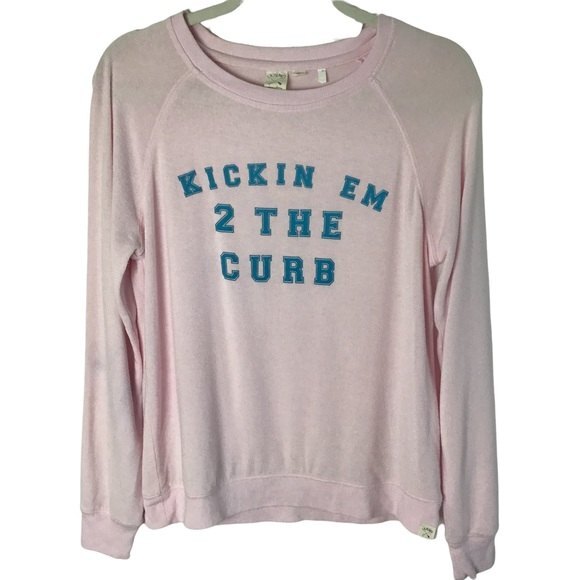 LA Hearts Long Sleeve Light Pink Sweater - Picture 1 of 8